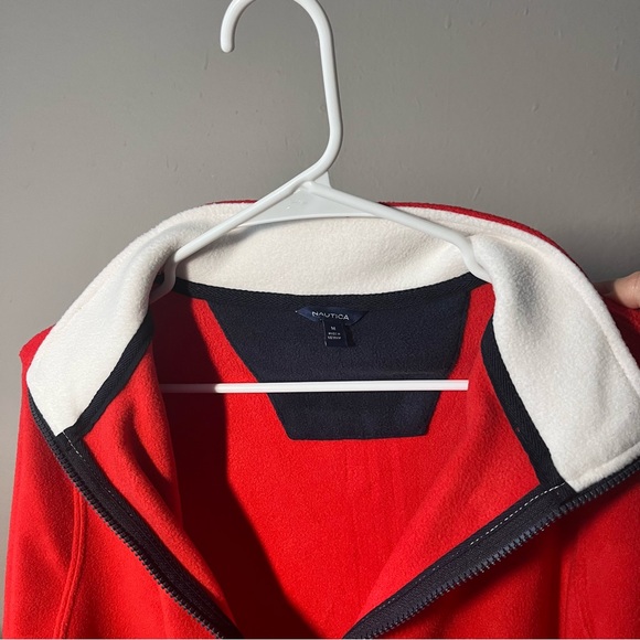 NUTICA - Red Zip Cadet Collar Screwneck [Brand New] - Picture 3 of 7